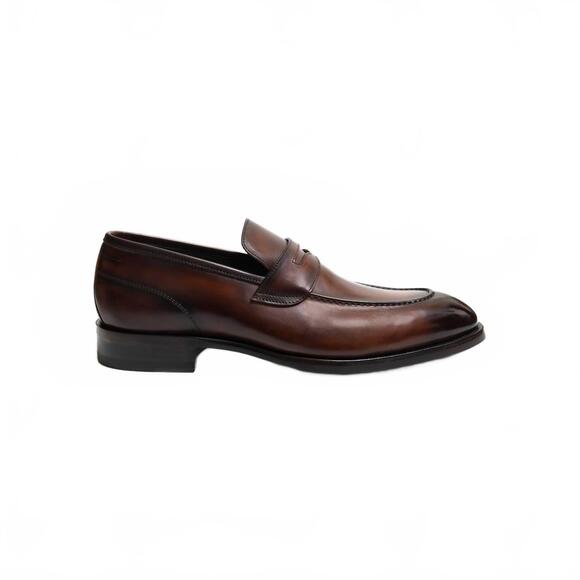 NEW SCARPE DI BIANCO men's brera calf loafer in marmo